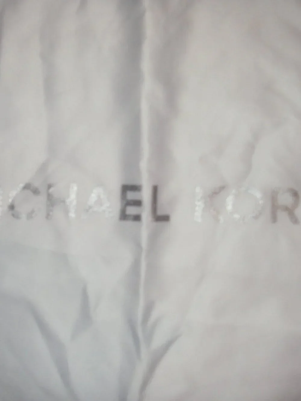 MICHAEL KORS WHITE SATIN DRAWSTRING CLOSE DUST BAG 18